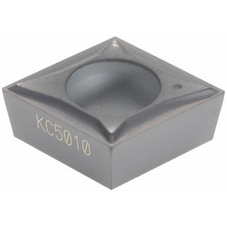 C - Diamond (Rhombic) 80-Deg 3/8" IC Carbide Insert, Grade KC5010, TiAlN - Kennametal 1310735