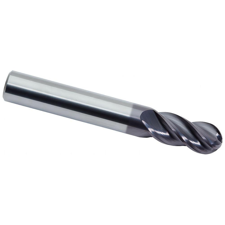 1/4" 4-Flute Solid Carbide Ball End Mill, ALtima - M.A. Ford. 17925000A