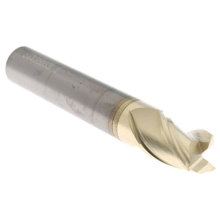 7/16" 3-Flute Solid Carbide Square End Mill, ZrN - Accupro 2500290