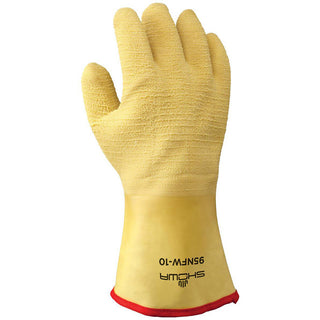 Large Yellow Cotton & Cotton Blend Gloves - SHOWA 95NFW-10