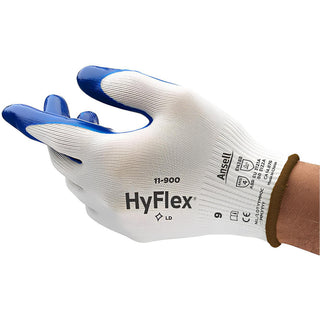 Blue; White Industrial Gloves - Ansell 205625