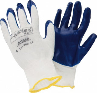 Blue; White Industrial Gloves - Ansell 205623