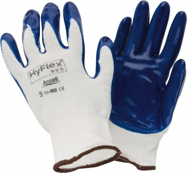 Blue; White Industrial Gloves - Ansell 205624