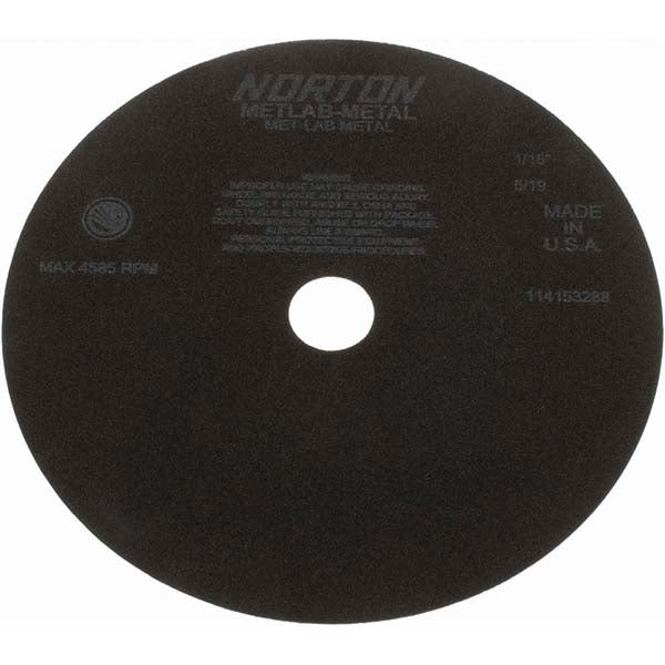 10 x 1/16" 90-Grit Aluminum Oxide Grinding & Cutoff Wheel - Norton 66253149449