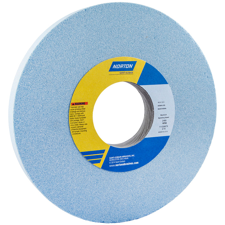 10 x 1" 60-Grit Ceramic Grinding & Cutoff Wheel - Norton 66253160405