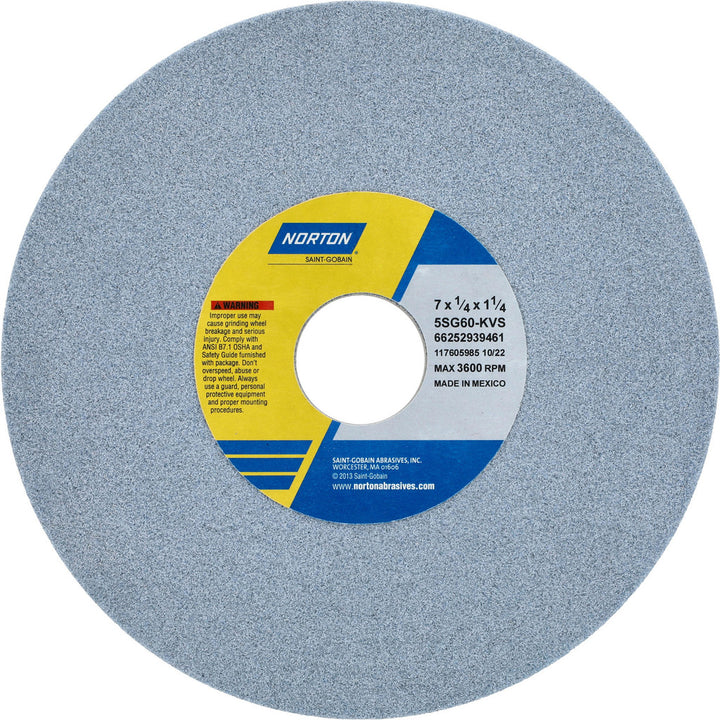 7 x 1/4" 60-Grit Ceramic Grinding & Cutoff Wheel - Norton 66252939461