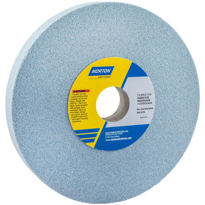 7 x 3/4" 60-Grit Ceramic Grinding & Cutoff Wheel - Norton 66252942307