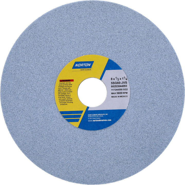 8 x 1/2" 60-Grit Ceramic Grinding & Cutoff Wheel - Norton 66253044093