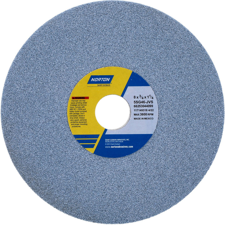 8 x 3/4" 46-Grit Ceramic Grinding & Cutoff Wheel - Norton 66253044099