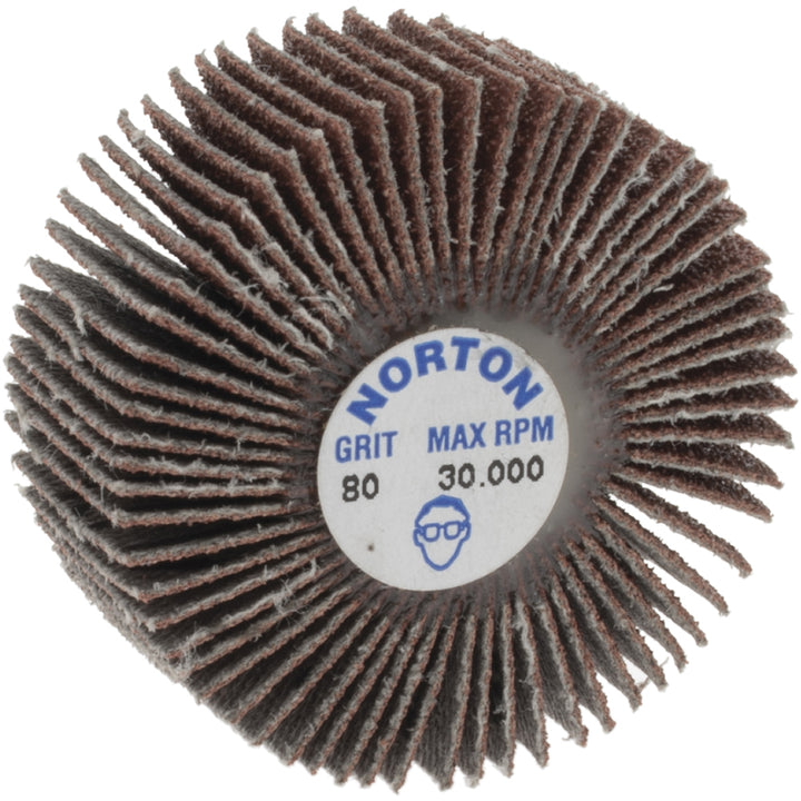 80-Grit Aluminum Oxide Flap Wheel - Norton 63642502633