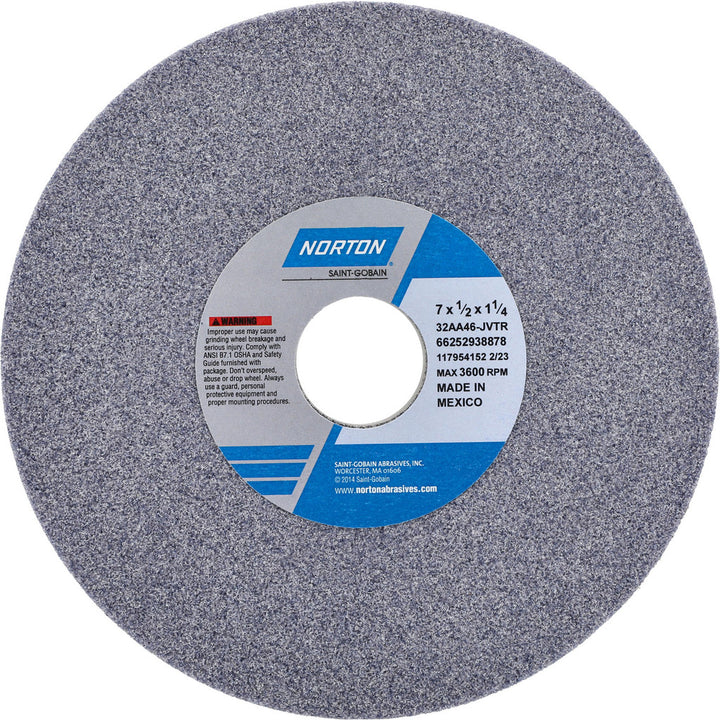 7 x 1/2" 46-Grit Aluminum Oxide Grinding & Cutoff Wheel - Norton 66252938878