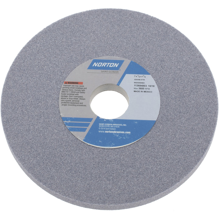 7 x 1/2" 80-Grit Aluminum Oxide Grinding & Cutoff Wheel - Norton 66252938883