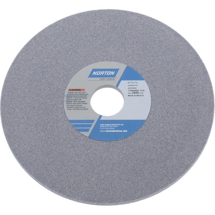 8 x 1/4" 80-Grit Aluminum Oxide Grinding & Cutoff Wheel - Norton 66253038891