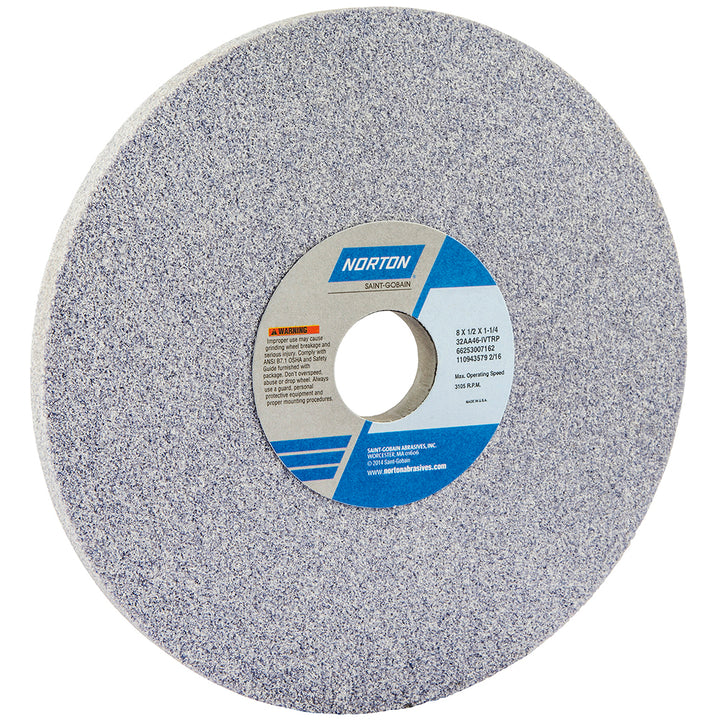 8 x 1/2" 60-Grit Aluminum Oxide Grinding & Cutoff Wheel - Norton 66253007165