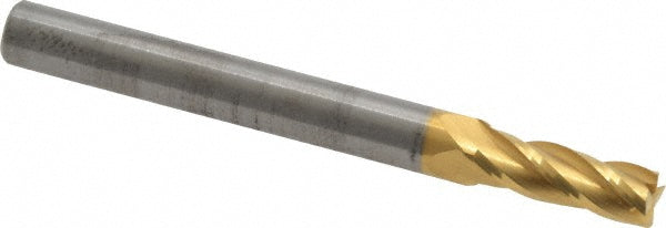 7/32" 4-Flute Solid Carbide Square End Mill, TiN - RobbJack ST-430-07-T