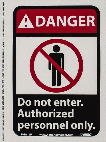DO NOT ENTER AUTHORIZED PERSONNEL ONLY Sign - AccuformNMC DGA16P