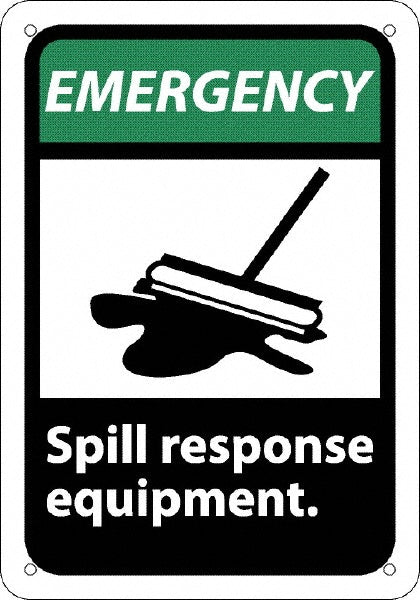 SPILL RESPONSE EQUIPMENT Sign - AccuformNMC EGA1R