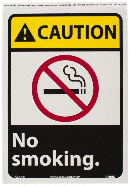 NO SMOKING. Sign - AccuformNMC CGA3PB