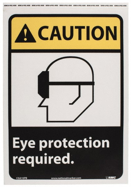 EYE PROTECTION REQUIRED Sign - AccuformNMC CGA10PB