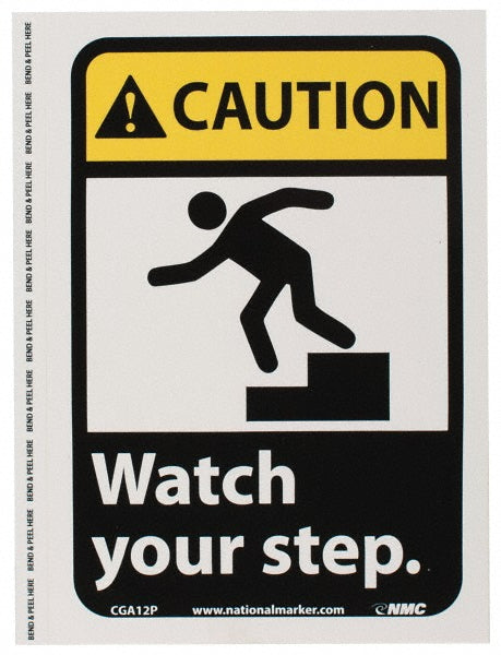 WATCH YOUR STEP Sign - AccuformNMC CGA12P