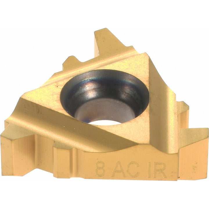 3/8" IC Solid Carbide Insert, Grade P25C, Coated - Carmex 16IR8ACMEP25C