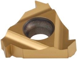 3/8" IC Solid Carbide Insert, Grade BXC, TiN - Carmex 16IR12ABUTBXC
