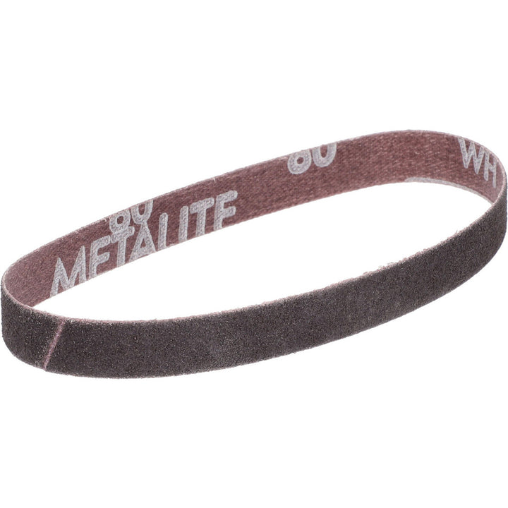 1/2 x 12" 80-Grit Aluminum Oxide Belt - Norton 78072727554