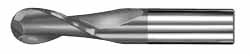 17/64" 2-Flute Solid Carbide Ball End Mill, AlTiN - SGS 30487