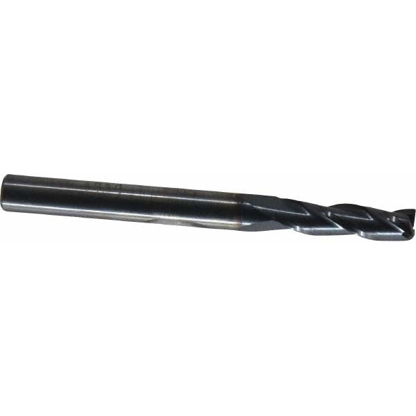 11/64" 3-Flute Solid Carbide Square End Mill, AlTiN - SGS 30821