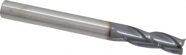 1/4" 3-Flute Solid Carbide Square End Mill, AlTiN - SGS 30826