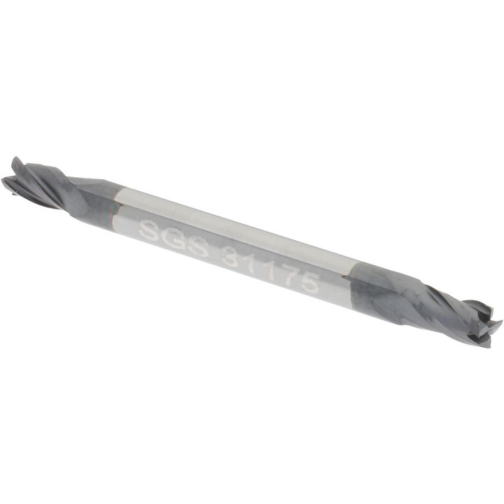 7/64" 4-Flute Solid Carbide Square End Mill, AlTiN - SGS 31175