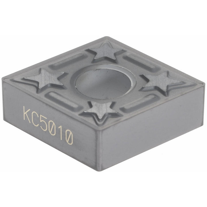 C - Diamond (Rhombic) 80-Deg 1/2" IC Carbide Insert, Grade KC5010, TiAlN - Kennametal 1870043