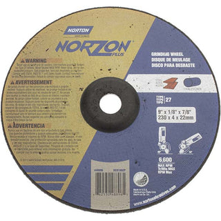9 x 1/8" Ceramic Alumina Grinding & Cutoff Wheel - Norton 66253048896