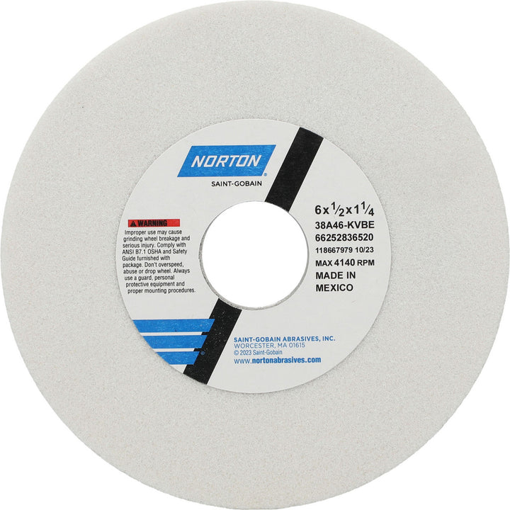 6 x 1/2" 46-Grit Aluminum Oxide Grinding & Cutoff Wheel - Norton 66252836520