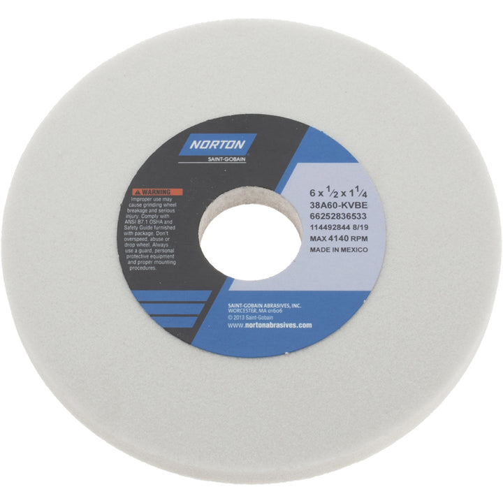 6 x 1/2" 60-Grit Aluminum Oxide Grinding & Cutoff Wheel - Norton 66252836533