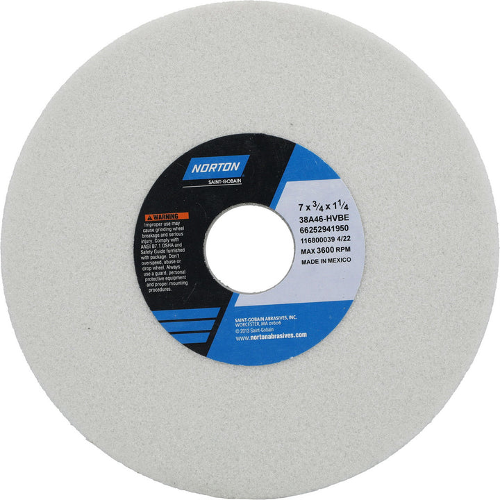 7 x 3/4" 46-Grit Aluminum Oxide Grinding & Cutoff Wheel - Norton 66252941950