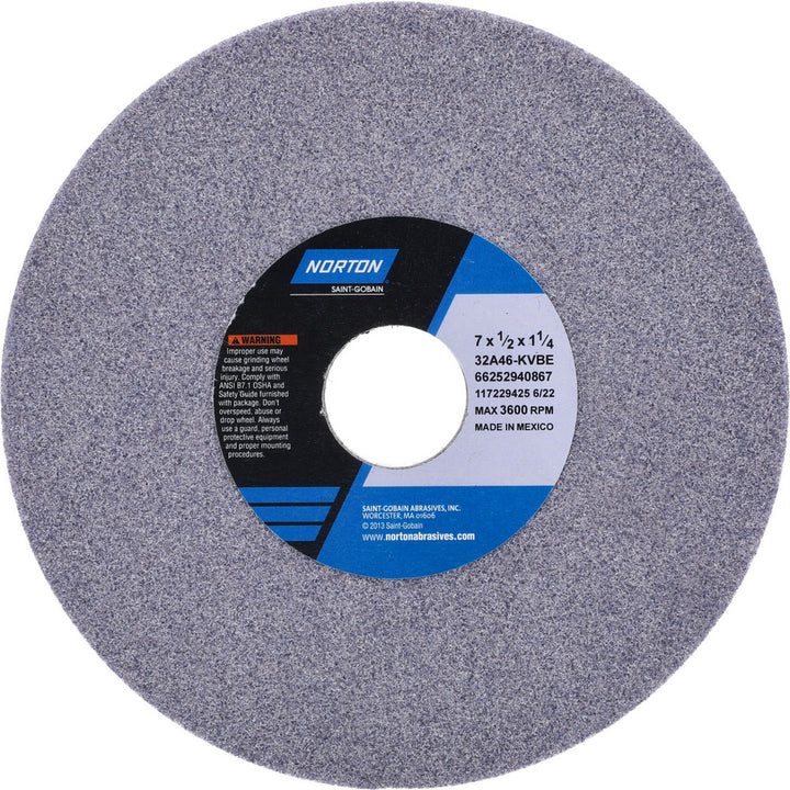 7 x 1/2" 46-Grit Aluminum Oxide Grinding & Cutoff Wheel - Norton 66252940867