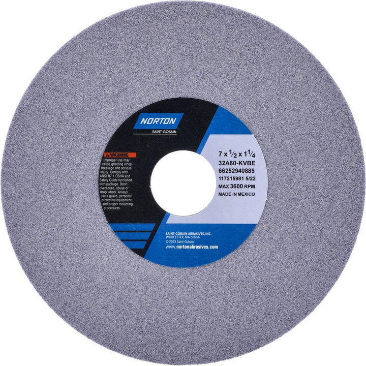 7 x 1/2" 60-Grit Aluminum Oxide Grinding & Cutoff Wheel - Norton 66252940885