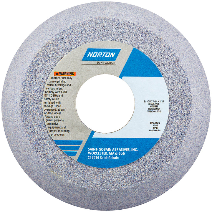 5 x 1/4" 60-Grit Aluminum Oxide Grinding & Cutoff Wheel - Norton 66252830962