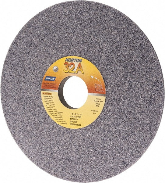 7 x 7/16" 46-Grit Aluminum Oxide Grinding & Cutoff Wheel - Norton 66252941644