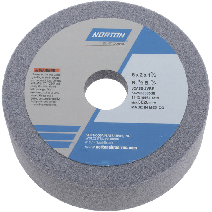 6 x 1/2" 60-Grit Aluminum Oxide Grinding & Cutoff Wheel - Norton 66252838538