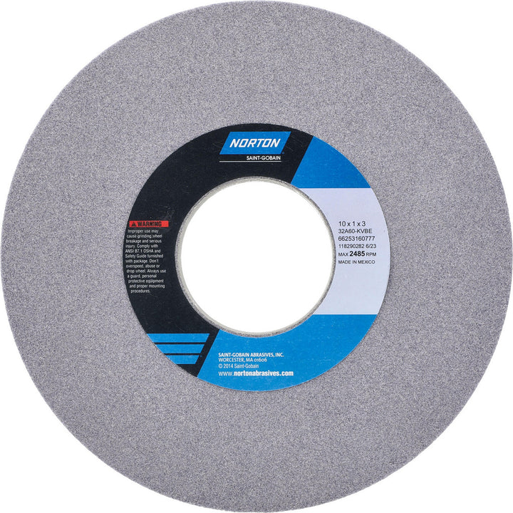 10 x 1" 60-Grit Aluminum Oxide Grinding & Cutoff Wheel - Norton 66253160777