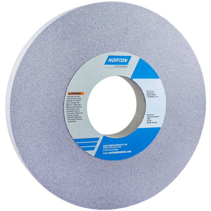 10 x 1" 80-Grit Aluminum Oxide Grinding & Cutoff Wheel - Norton 66253160782