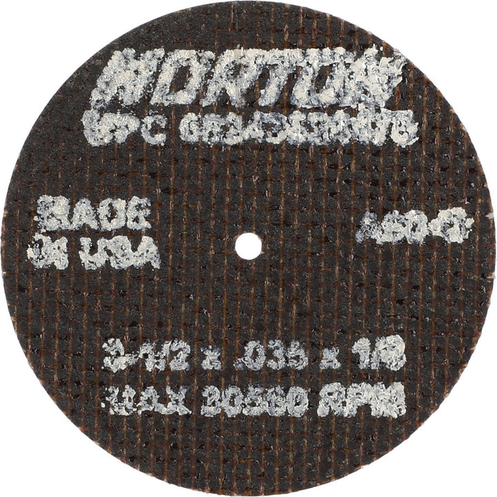2-1/2" 60-Grit Aluminum Oxide Grinding & Cutoff Wheel - Norton 66243528476