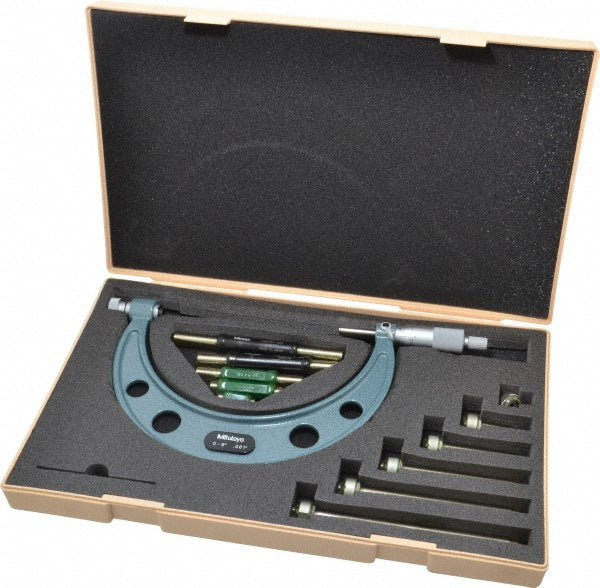 6.0000" Micrometer, 0.00016 + 0.00004 (L/3)" accuracy - Mitutoyo 104-137