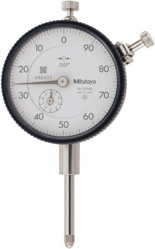 1.0000" Dial Indicator, 0.001000" grad - Mitutoyo 2904A