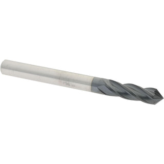 3/16" 4-Flute Solid Carbide Drill Mill End Mill, AlTiN - Accupro SCCMG606DPPLALT