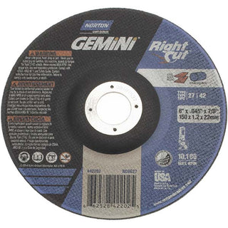 6" Aluminum Oxide Grinding & Cutoff Wheel - Norton 66252842202