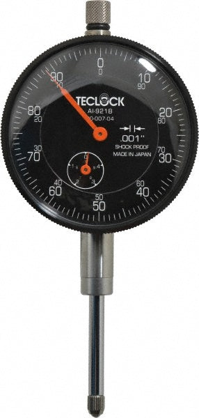 1.0000" Dial Indicator, 0.001000" grad - Teclock AI-921B