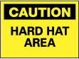 Caution - Hard Hat Area Sign - AccuformNMC C31AB